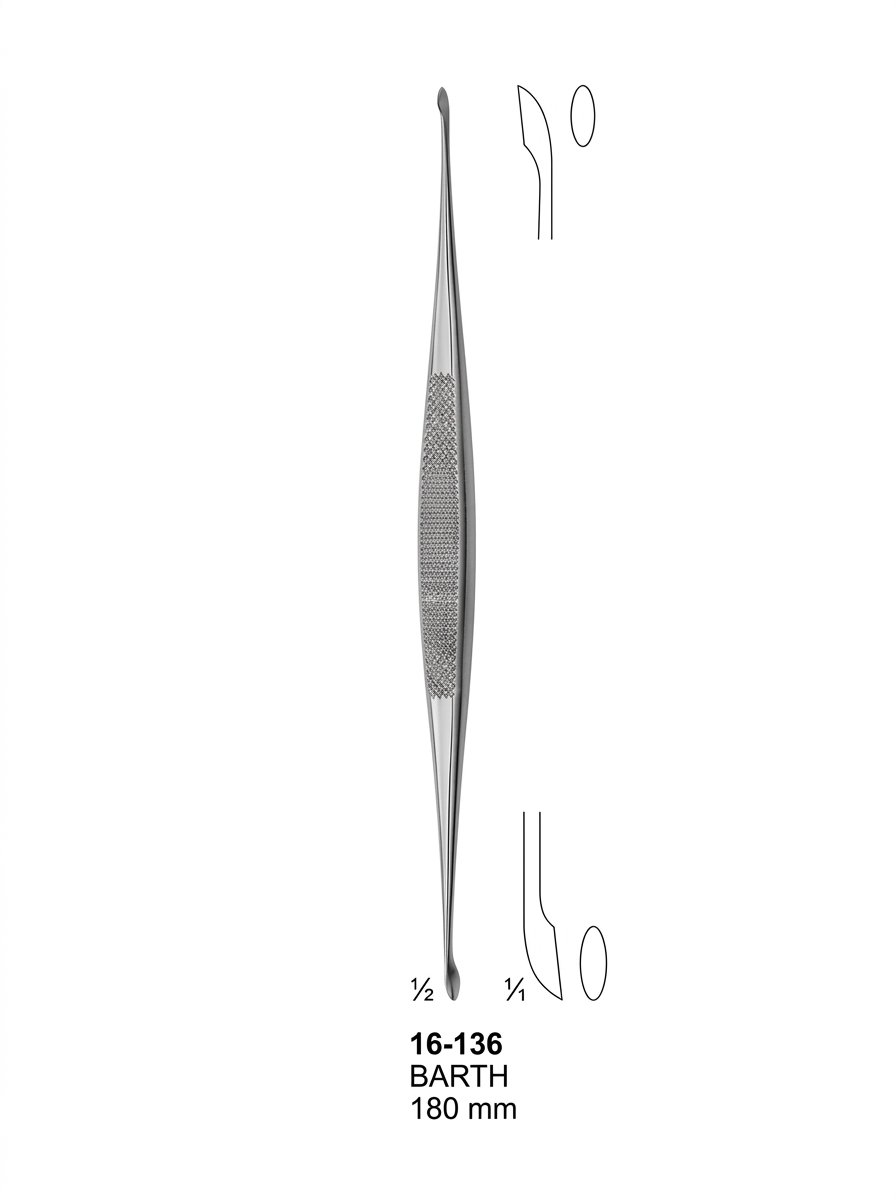 Sirgikal 16-136 BARTH Bone Curettes