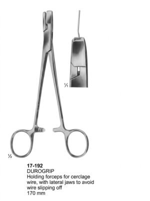 Sirgikal 17-192 DUROGRIP Wire Holding forceps