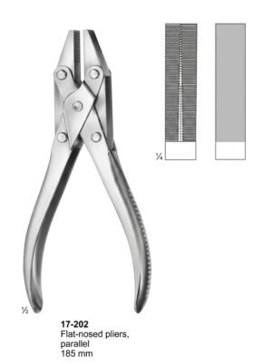 Sirgikal 17-202 Flat nosed pliers Wire Holding forceps