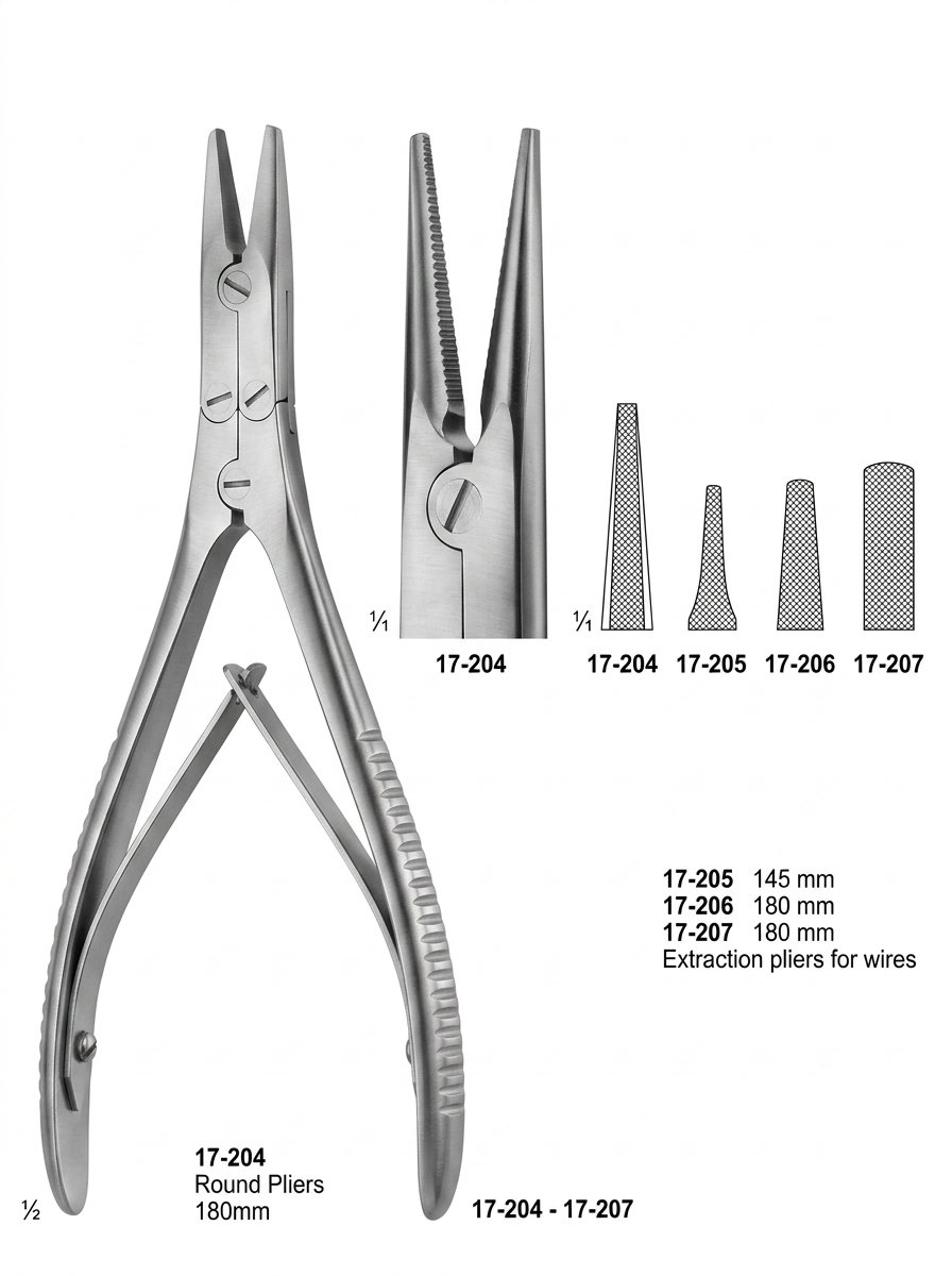 Sirgikal 17-204-17-207 Wire Holding forceps