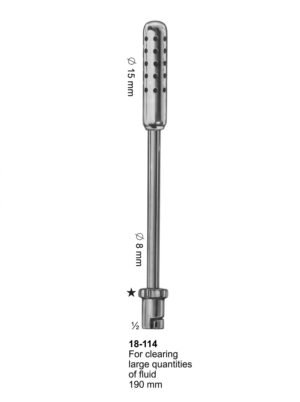 Sirgikal 18-114 Vacuum Curettes for Aspiration Lipectomy