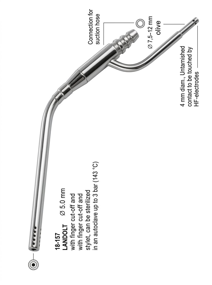 Sirgikal 18-157 Combined Suction and Irri ation Cannulae