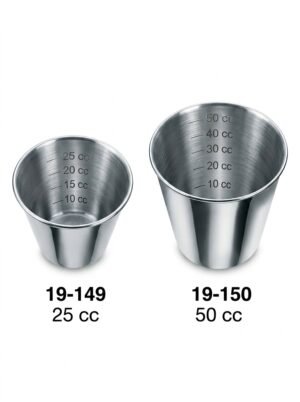 Sirgikal 19-149-19-150 Round Metal Boxes and Medicine Cups