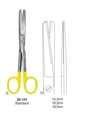 Sirgikal 26-101 Scissors with Tungsten Carbide Inserts