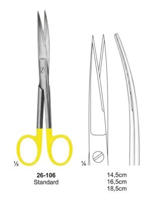 Sirgikal 26-106 Scissors with Tungsten Carbide Inserts