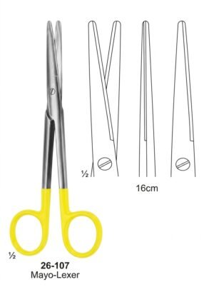 Sirgikal 26-107 Mayo Lexer Scissors with Tungsten Carbide Inserts