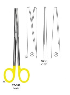 Sirgikal 26-109 Lexer Scissors with Tungsten Carbide Inserts