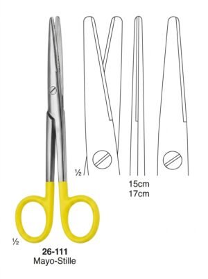 Sirgikal 26-111 Mayo Stille Scissors with Tungsten Carbide Inserts