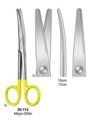 Sirgikal 26-112 Mayo Stille Scissors with Tungsten Carbide Inserts