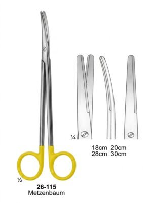 Sirgikal 26-115 Metzenbaum Scissors with Tungsten Carbide Inserts