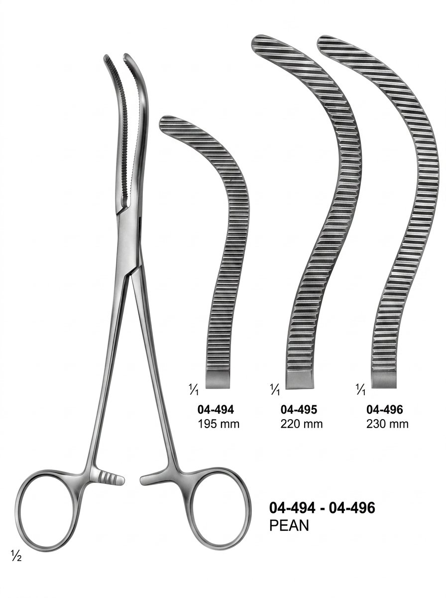 Sirgikal 04-4 PEAN Haemostatic Forceps Special Pattern Tonsil Forceps