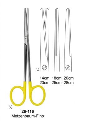 Sirgikal 116 Polish stainless steel instrument 202608191 Scissors with Tungsten Carbide Inserts